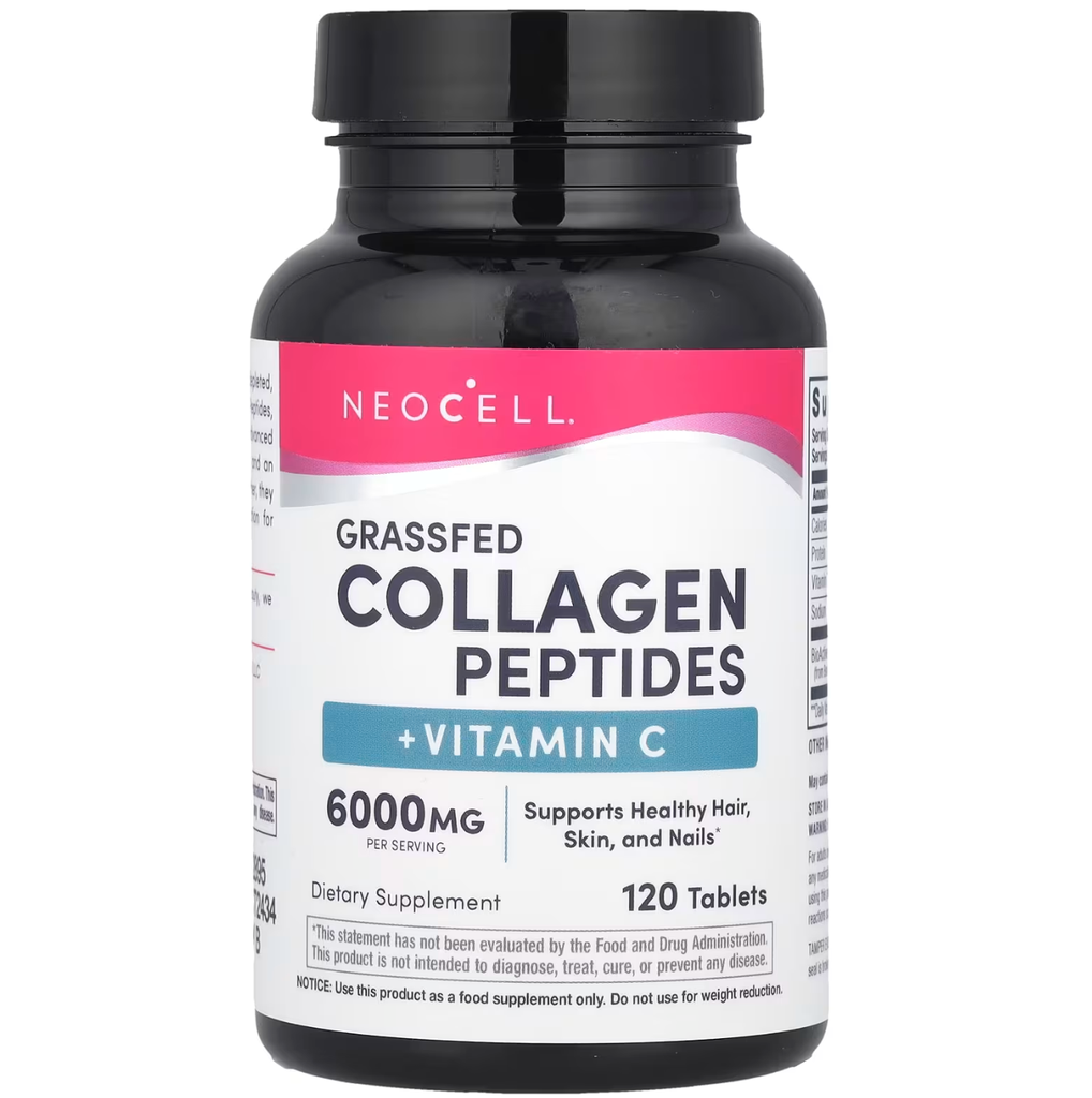 NeoCell, Grassfed Collagen Peptides + Vitamin C, 120 Tablets