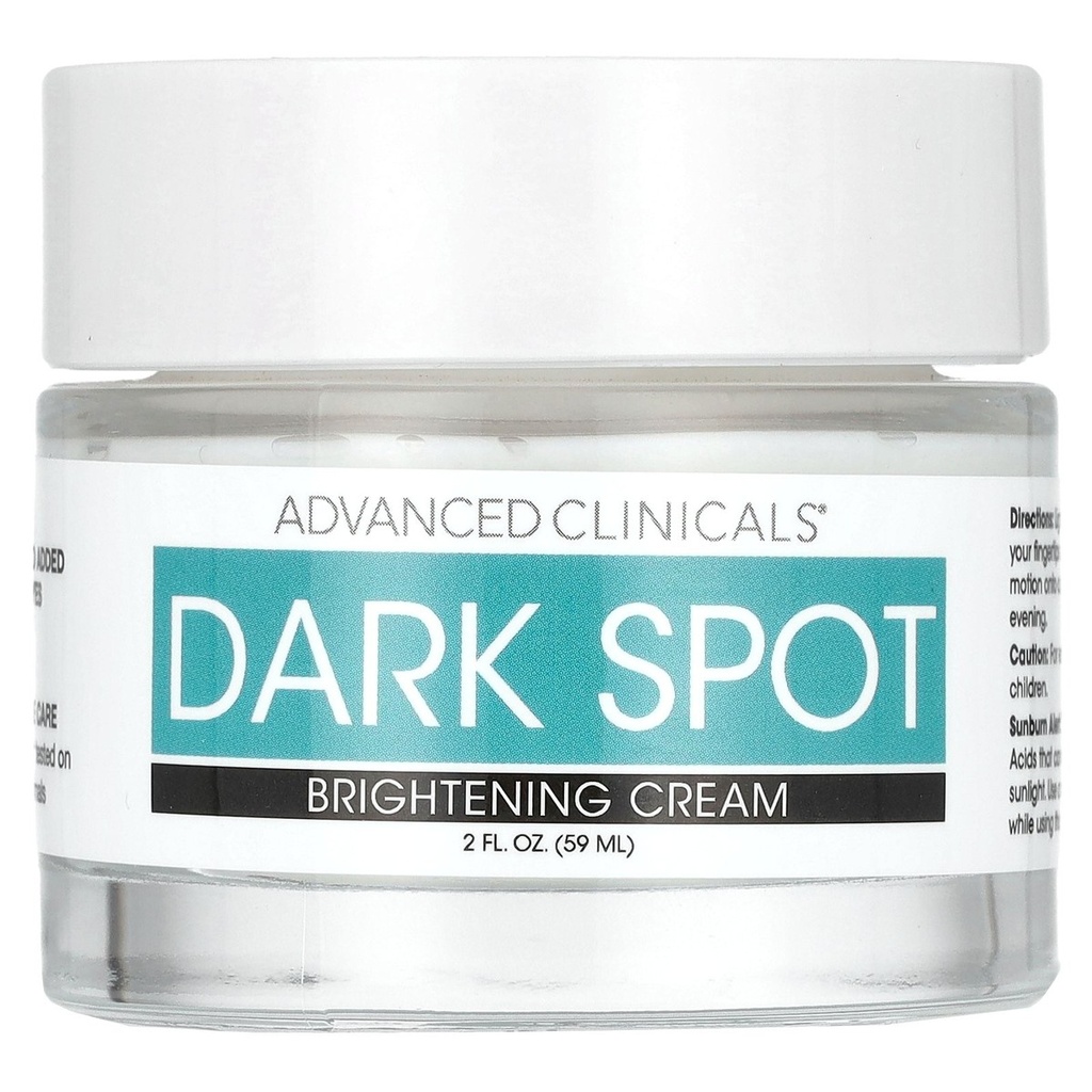 Advanced Clinicals, Dark Spot Brightening cream 2 oz (59 ml)