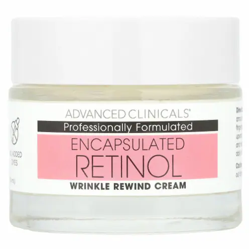 Advanced Clinicals, Encapsulated Retinol wrinkle rewind cream 2.5 oz (74 ml)