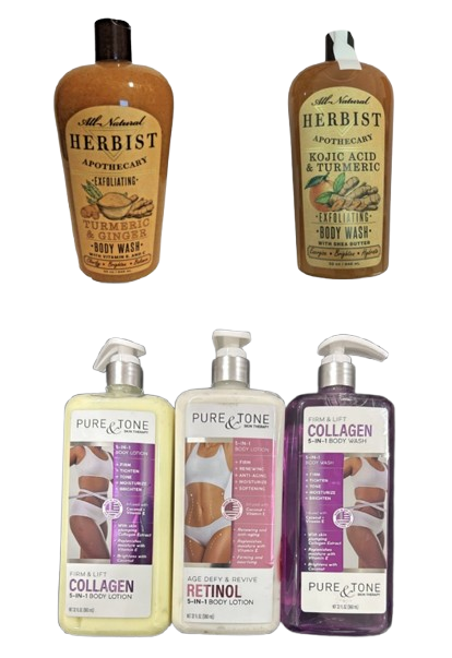 Pure & Tone / All Natural Herbist Apothecary Turmeric& Ginger Body wash (946ml) 