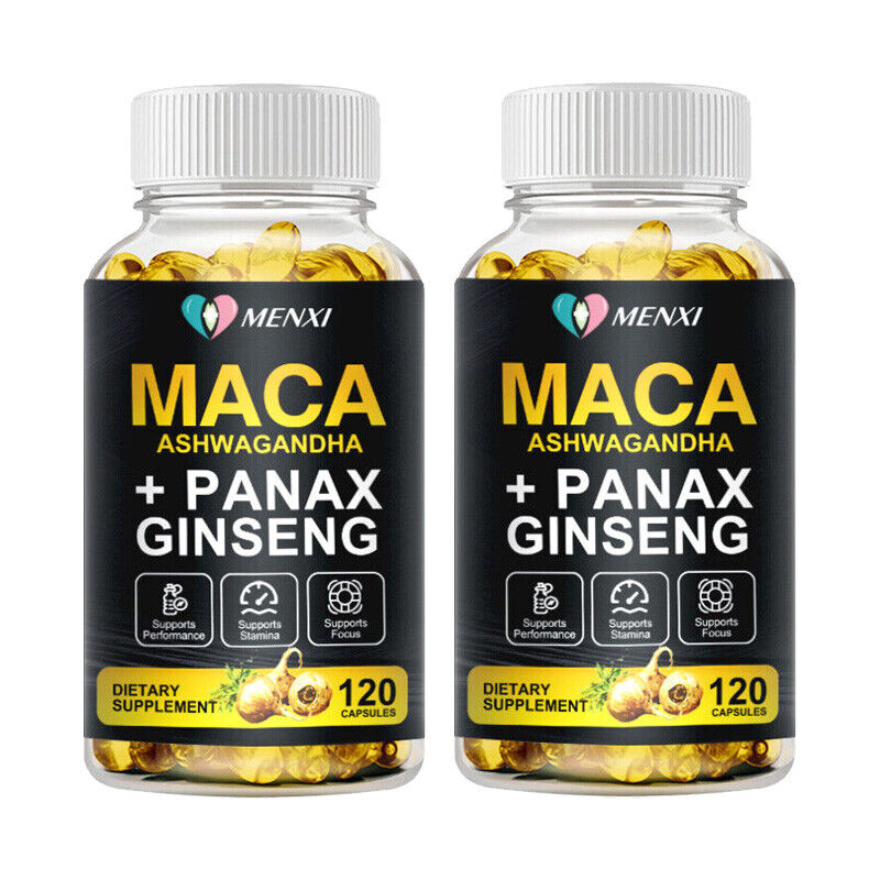 Menxi - Maca Ashawangandha + Panax Ginseng - 120 Tablets