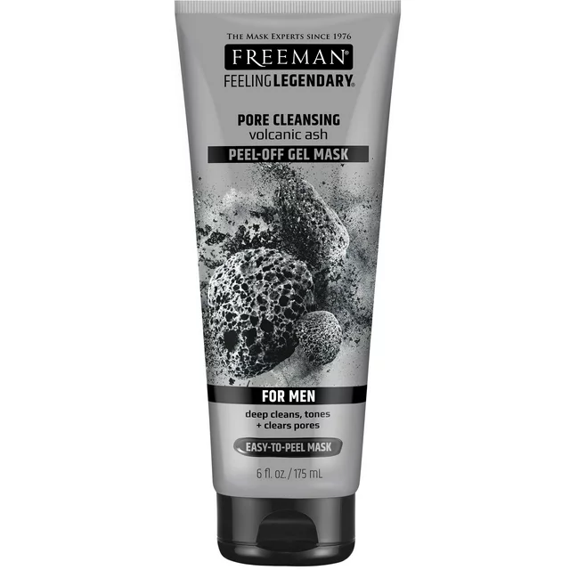 Freeman Beauty Feeling Legendary Pore Clearing PeelOff Mask With Volcanic Ash, 6 Oz, 3 Pack