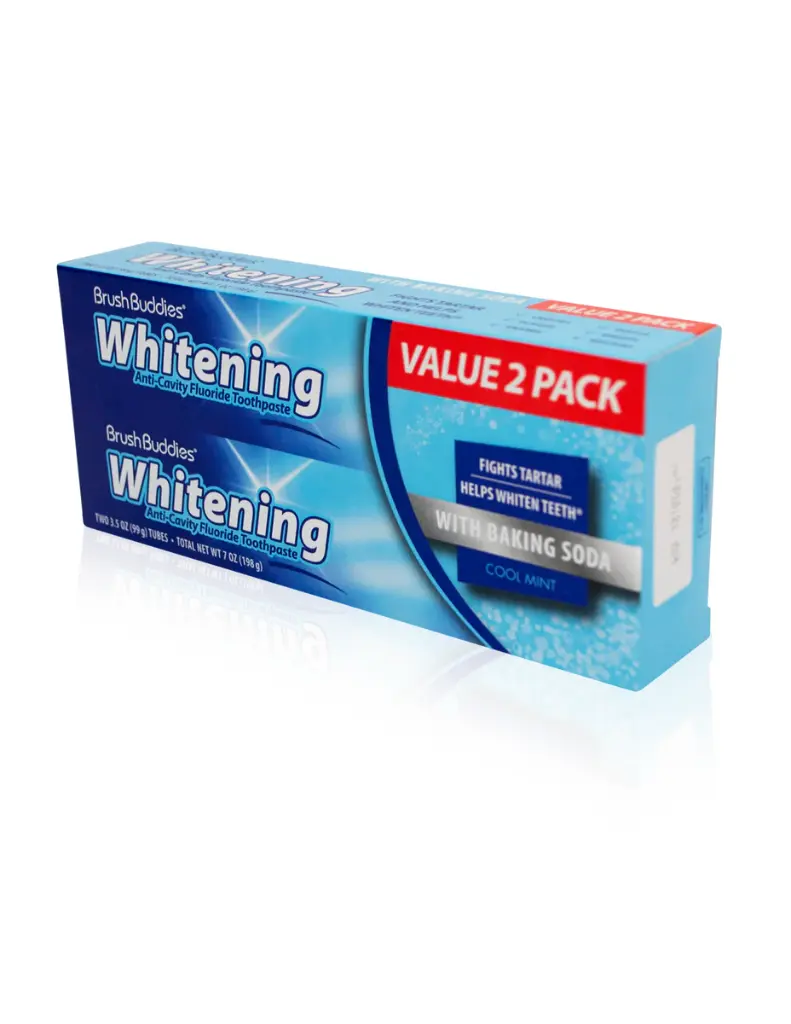 BrushBuddies - Whitening Anti-Cavity Fluoride Toothpaste