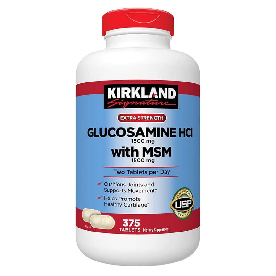 Kirkland Signature Glucosamine with MSM, 375 Tablets