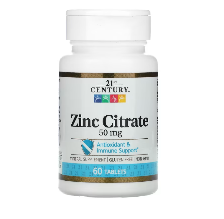 21st Century Zinc Citrate  50 mg (60 tab)