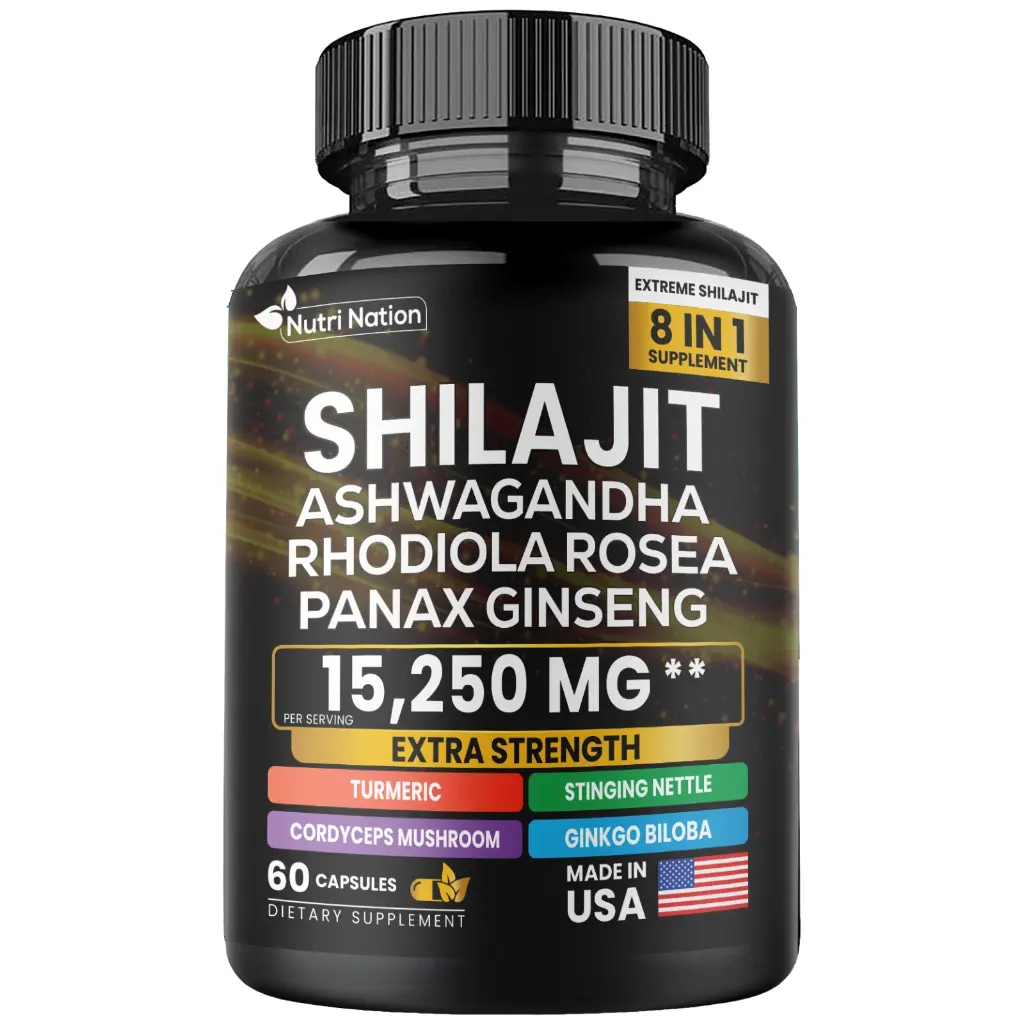Bella Paz 8 in 1 Shilajit- 15,250 mg extra strength (60 capsule)