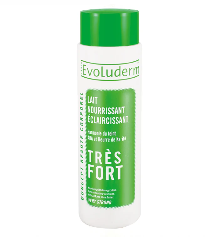 EvoLuderm - Lait Multi-Hydratant Eclaircissant Tres FORT