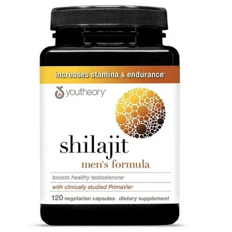 Youtheory Shilajit men's formula 120 vegetarian capsules 