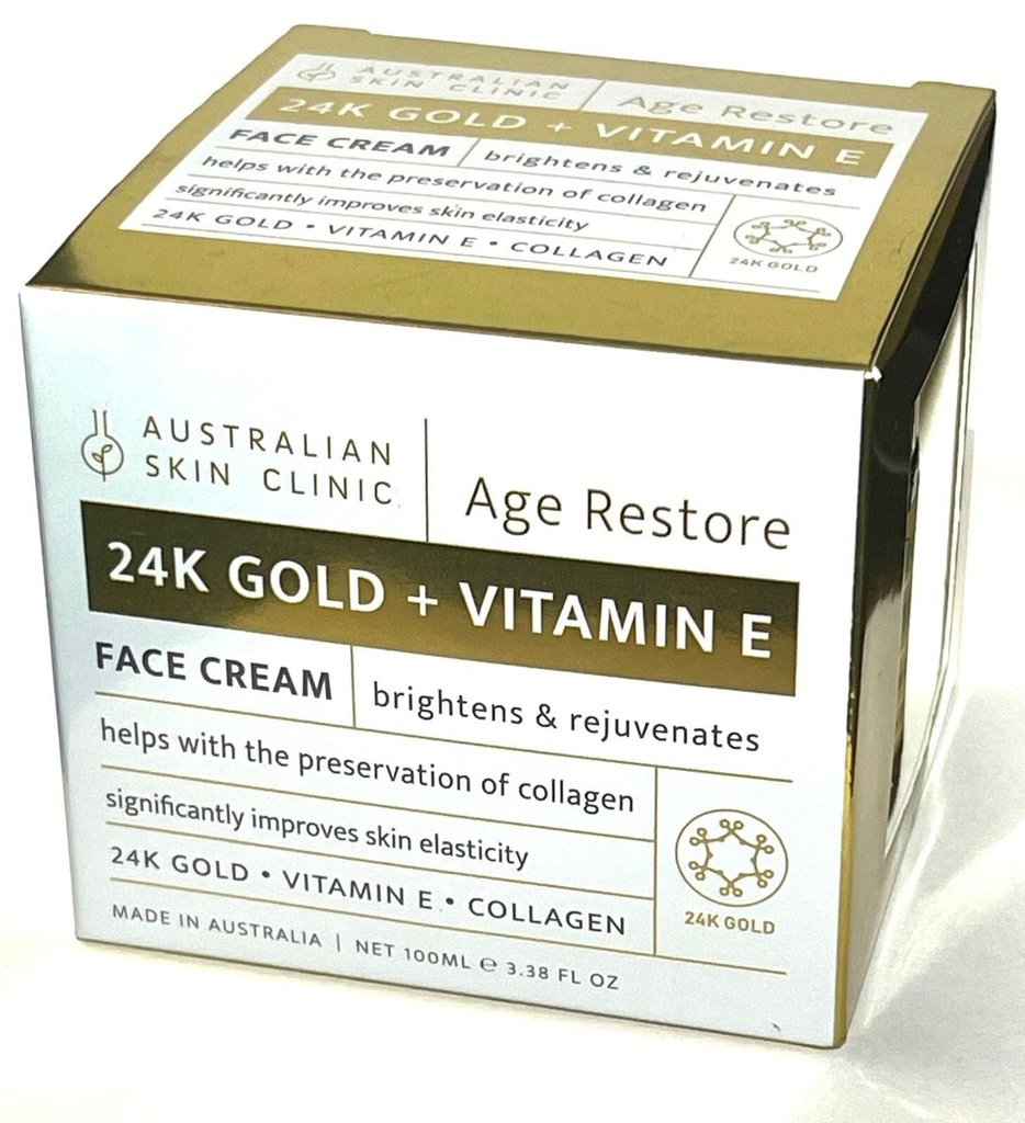 Australian Skin Clinic Age restore 24k Gold+ Vitamin E - face cream (100ml)