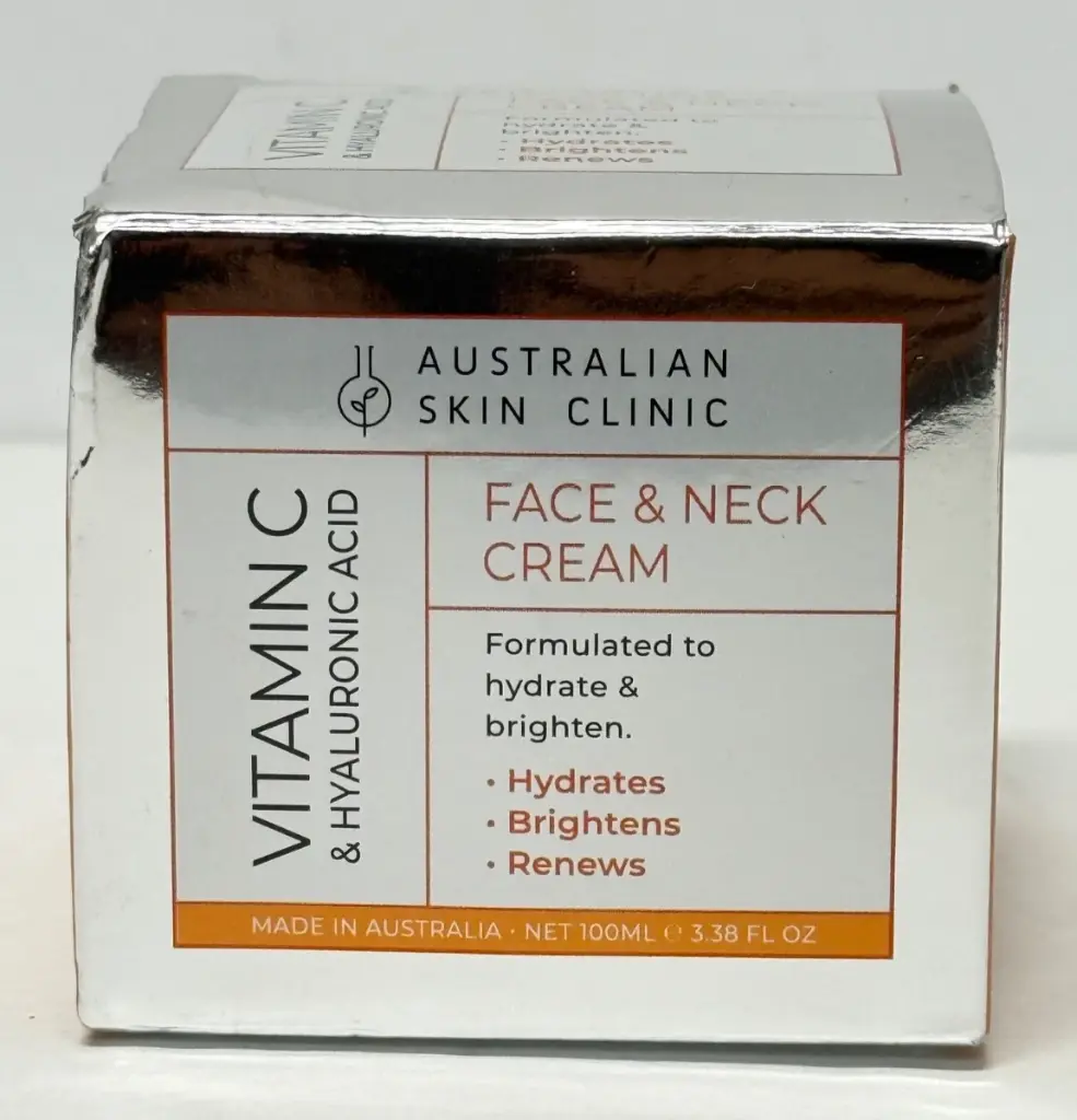 Australian Skin Clinic- Face& Neck Cream Vitamin C & Hyaluronic Acid (100ml)  