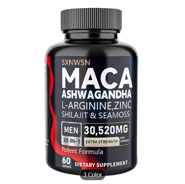 SXNWSN Maca Men 20 in 1 Shilajit, ashwagandha, L-arginine (60 gummies) 