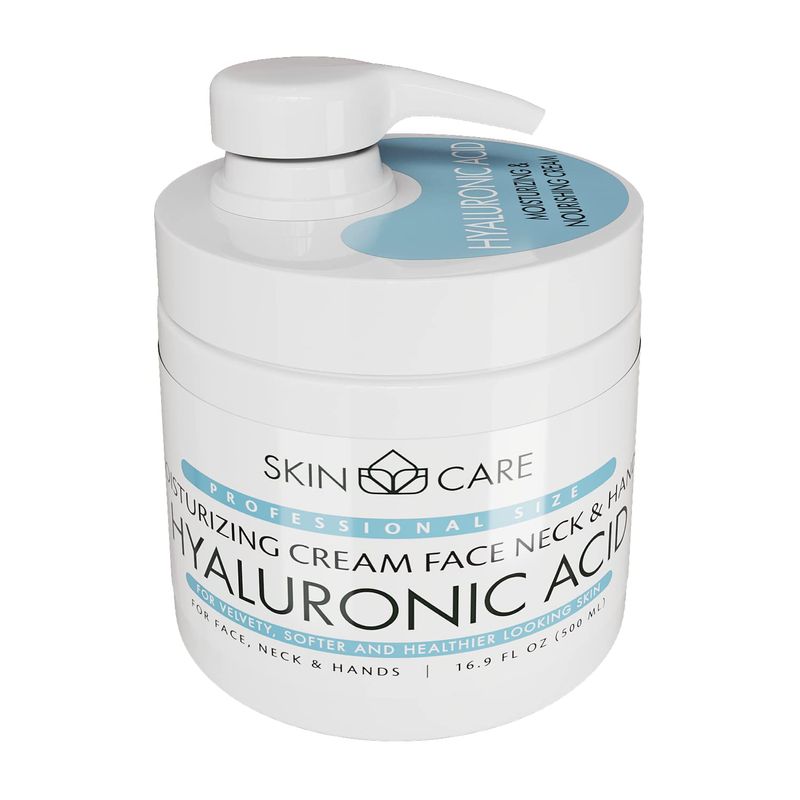 Skin Care 3-in-1 Moisturizing Cream with Hyaluronic Acid for Face, Neck and Hands - Delicate and Easily Absorbed Daily Cream - 16.9 fl. oz.