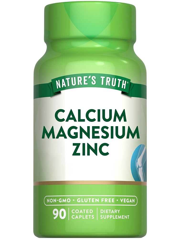 Nature's Truth, Calcium Magnesium Zinc, 90 Coated Caplets