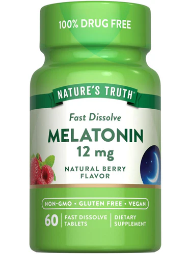 Nature's Truth Melatonin Tablets - 12mg - 120 Count 