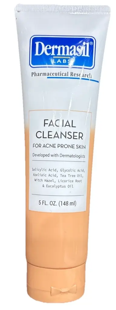 Dermasil Labs Facial Cleaner for acne prone skin salicylic - glycolic acid, (4 fl oz/148ml)
