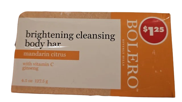 Bolero Brightening Cleansing body bar (127.5g) Mandarin Citrus