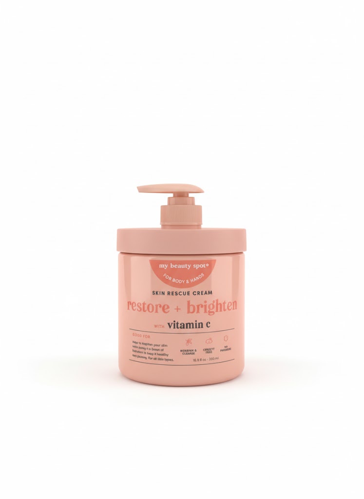 My beauty spot - Skin Rescue Cream - Restore + Brighten with Vitamin C - 500mL