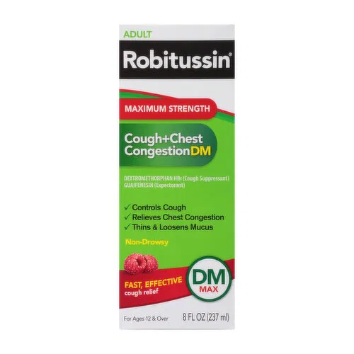 Robitussin Maximum Strength Cough and Chest Congestion DM (237ml) [8186]
