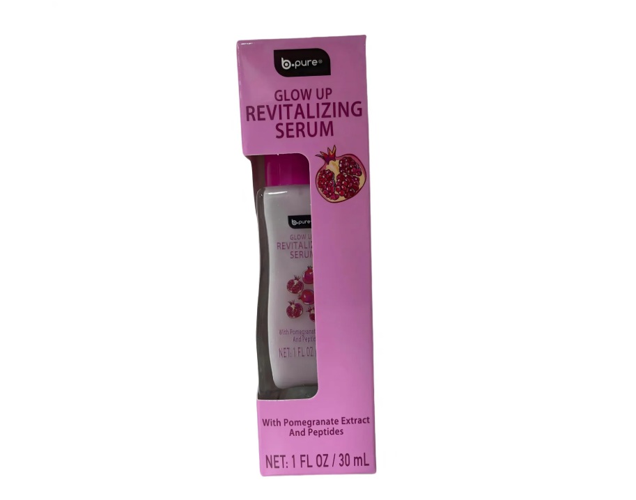 b.pure - Glow Up Smoothing Serum, - Pomegranate and Peptides - 1 oz.