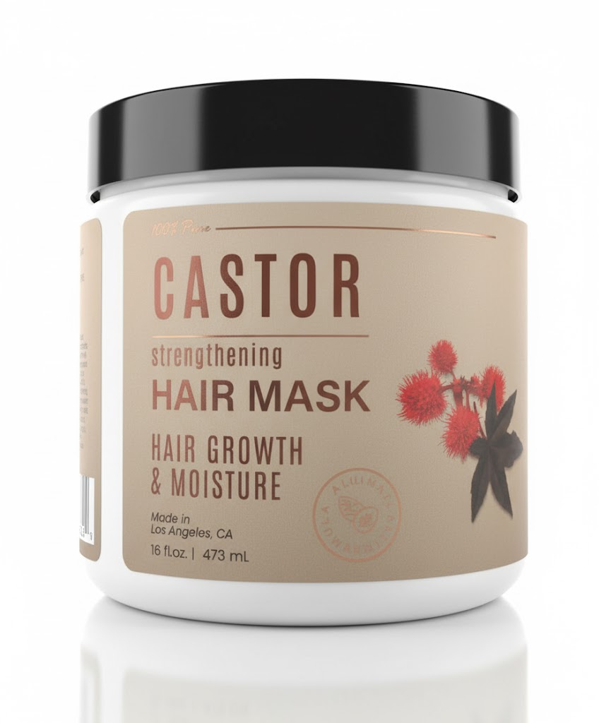 100% Pure - Castor - strenghtening - Hair Mask - Hair growth & Moisture - 437mL