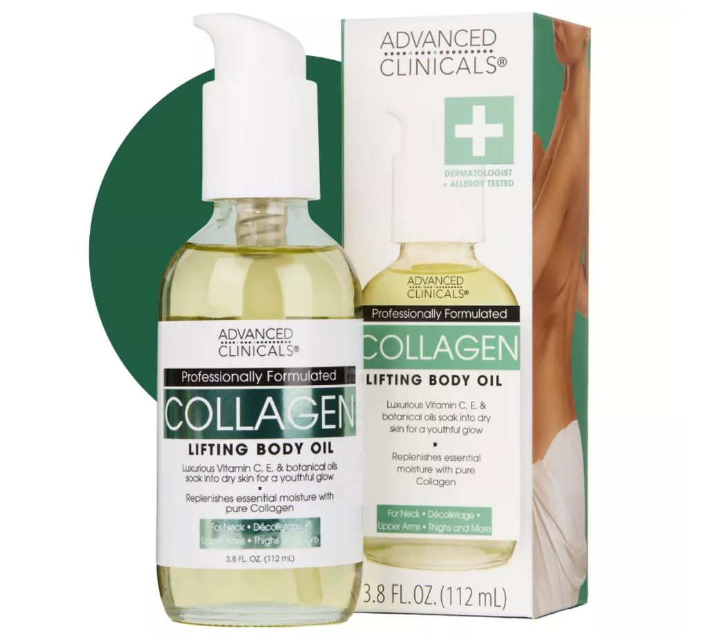 Advanced Clinicals - Collagen Lifting Body Oil - 112mL (New Code Bar)