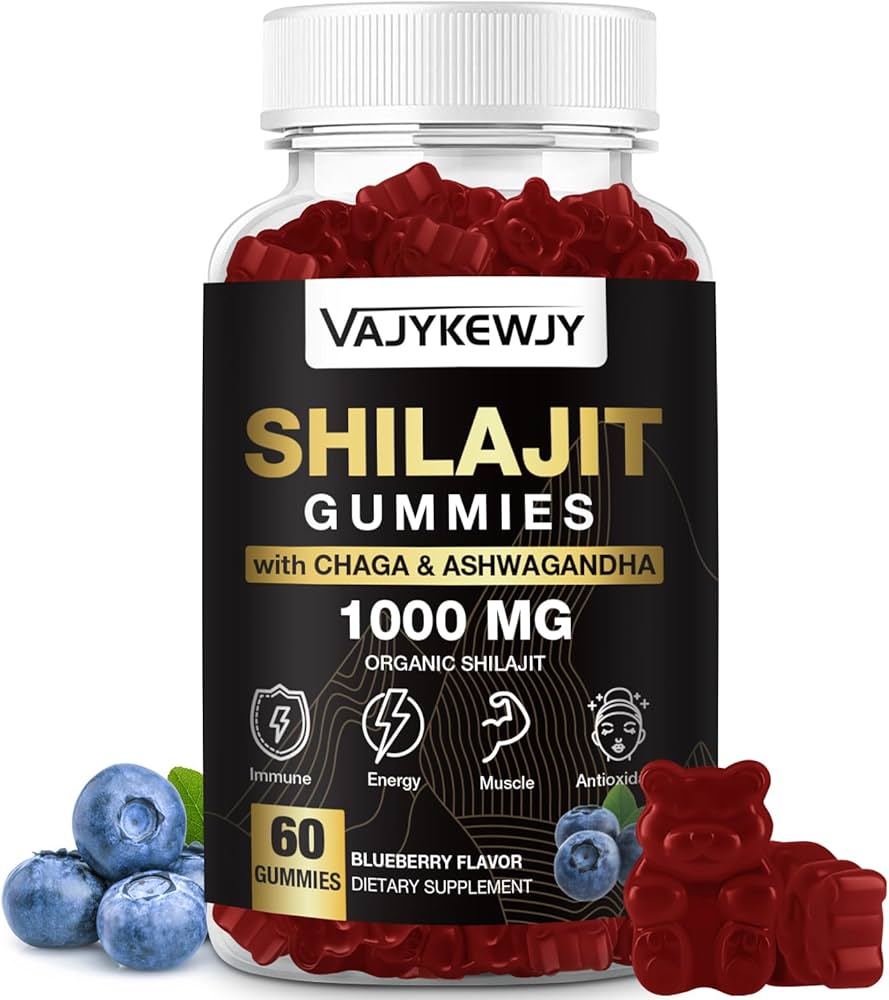 Vajykewjy - Shilajit Gummies - 1000mg - 60 Gummies