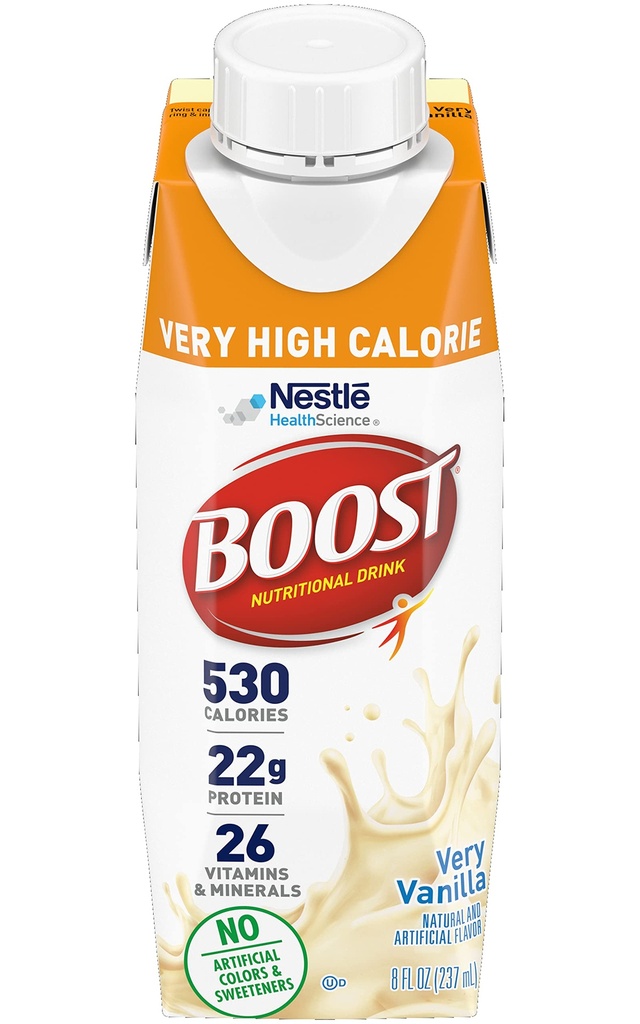 Boost - Plus Very Vanilla Nutritional Drink - 530 calories - 237mL 