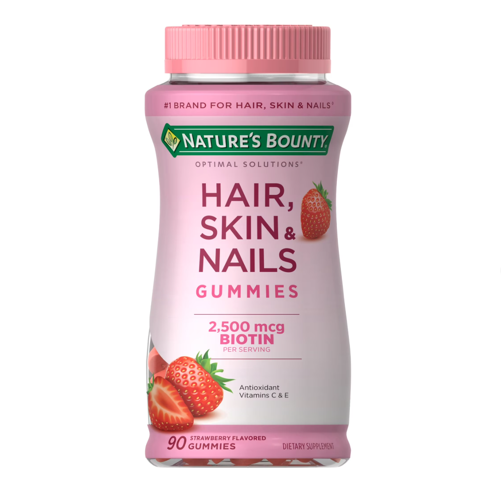 Nature's Bounty - Hair, Skin, Nails 2,500 mcg - Gummies 90ct
