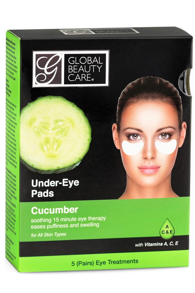 Global Beauty Care Cucumber Under-eye Pads 5 Pairs