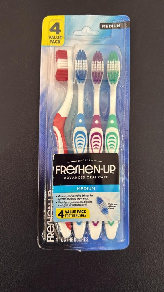 Freshen up - 4 toothbrushes Medium