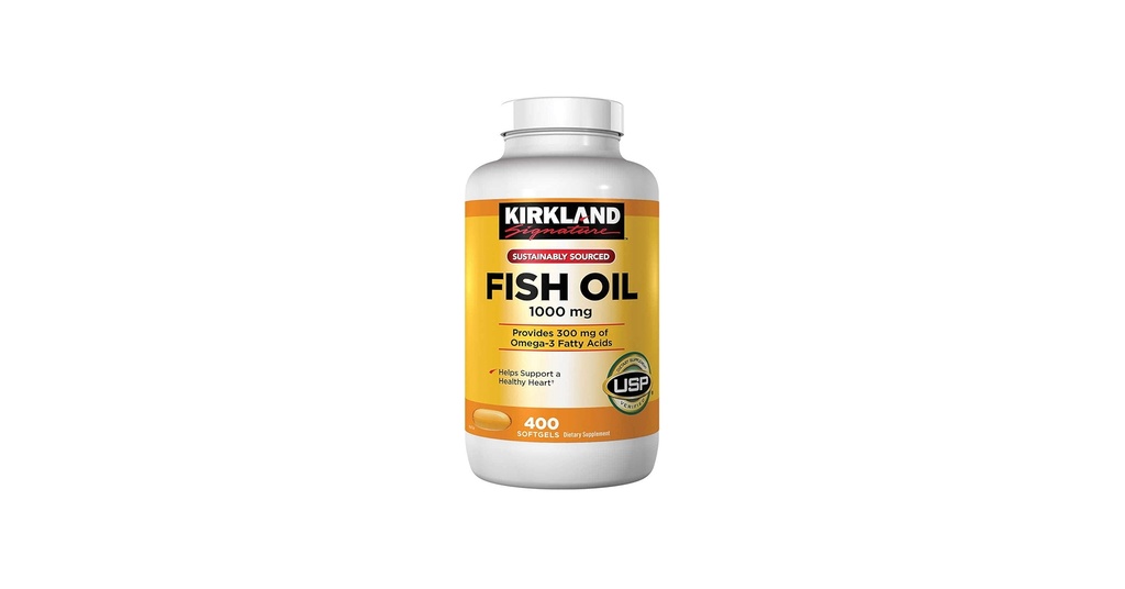 Kirkland - Fish Oil 1000mg - 400 Softgel