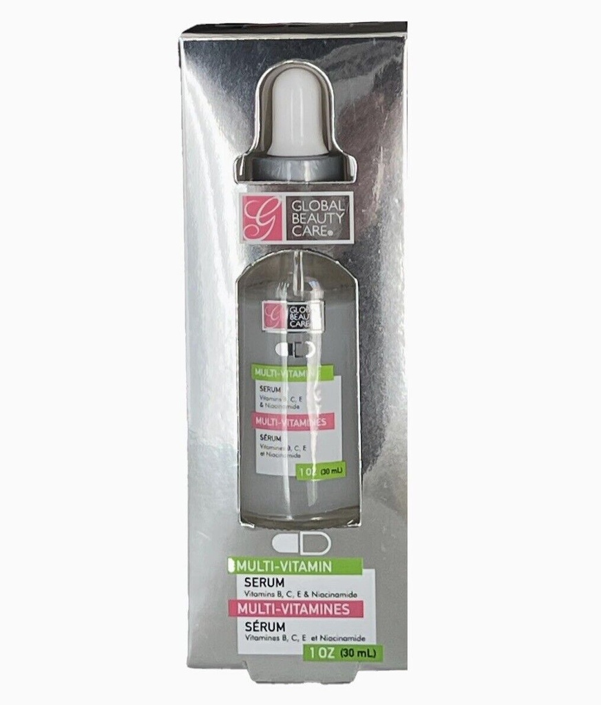 Global Beauty Care Multi-Vitamin Serum Vitamins B, C, E & Niacinamide 1 oz
