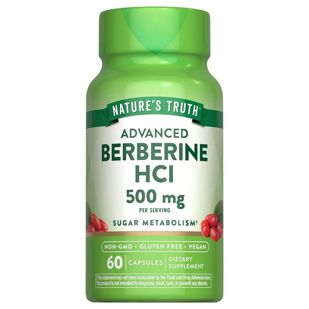 [SR] Nature's Truth - Berberine HCI 500mg - 60 capsules