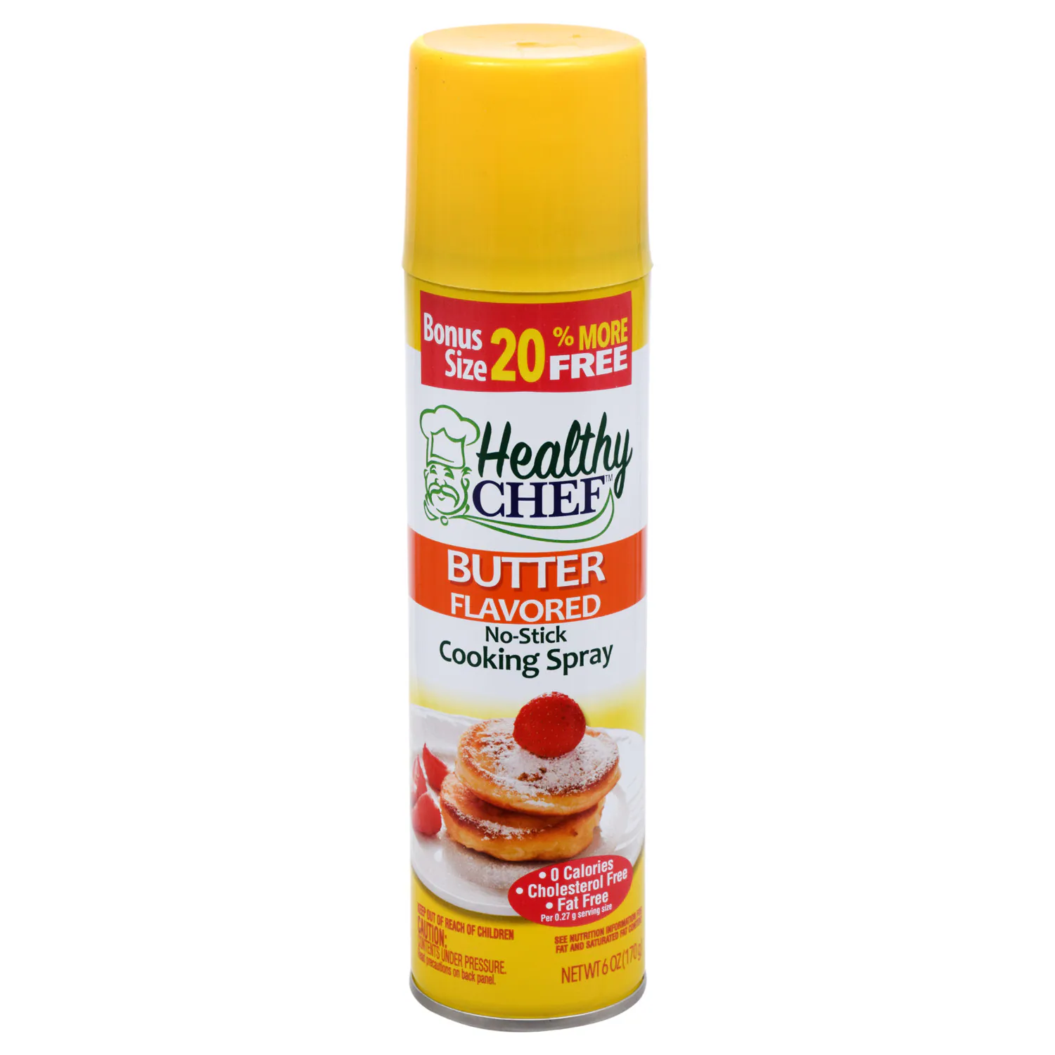 Healthy Chef Canola  No-Stick Cooking Spray, 5 oz(142g). Cans