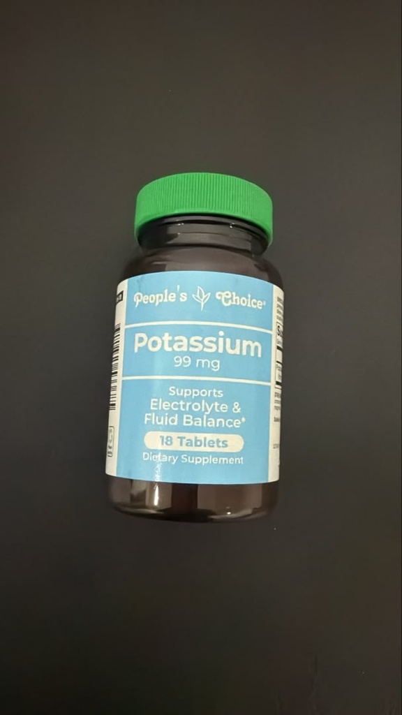 People's Choice - Potassium 99mg - 18 Tablets