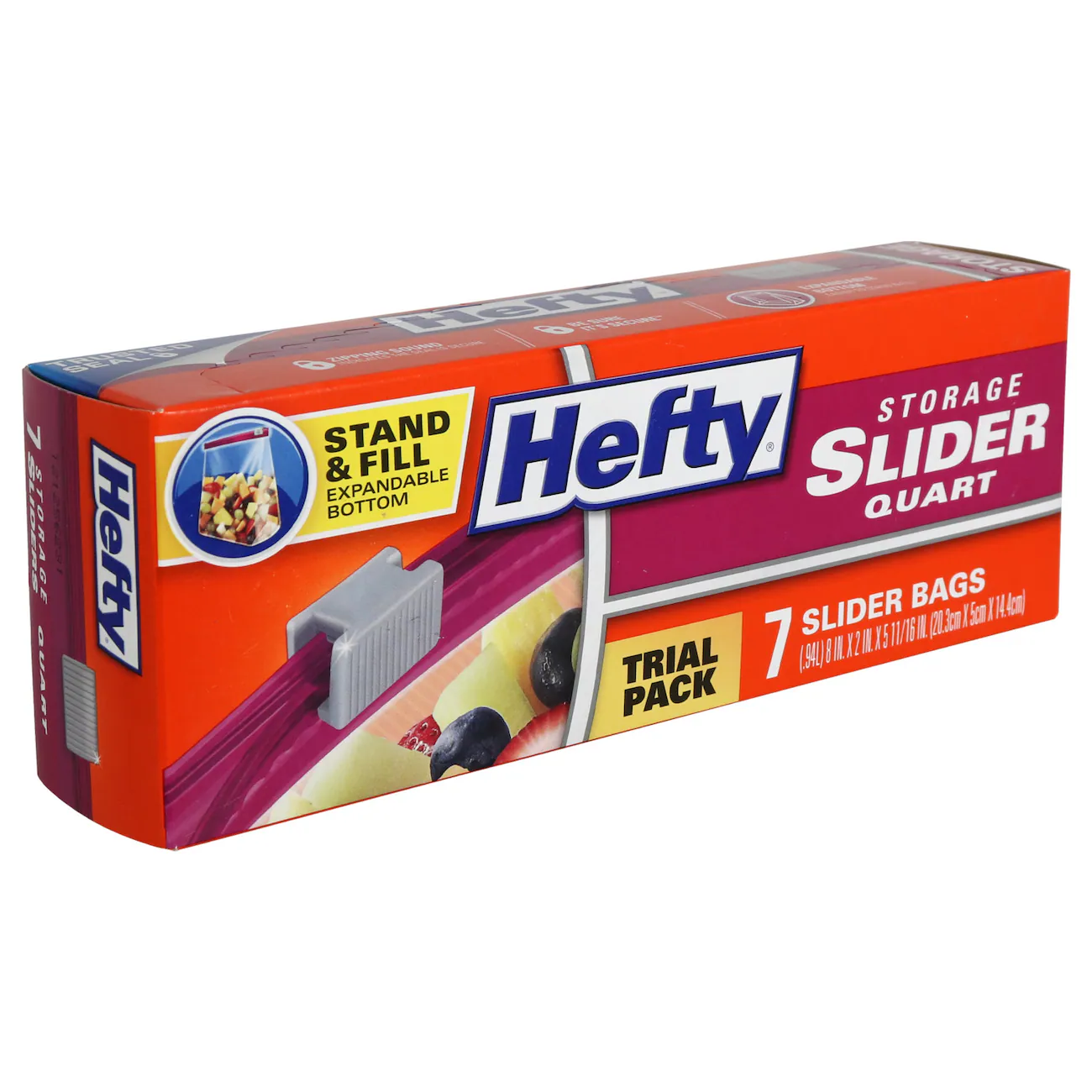 Hefty OneZip Quart Storage Bags