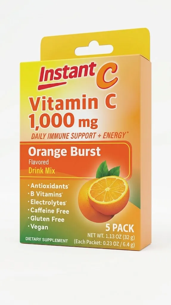 Instant C - Vitamin C 1,000mg - 5 Packs