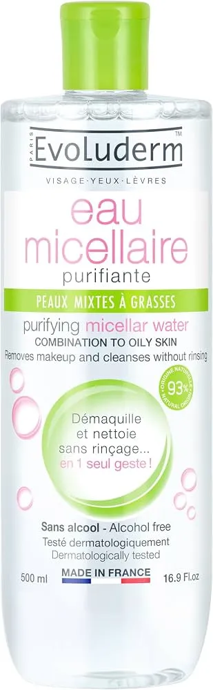 Evoluderm eau micellaire purifiante (500ml)