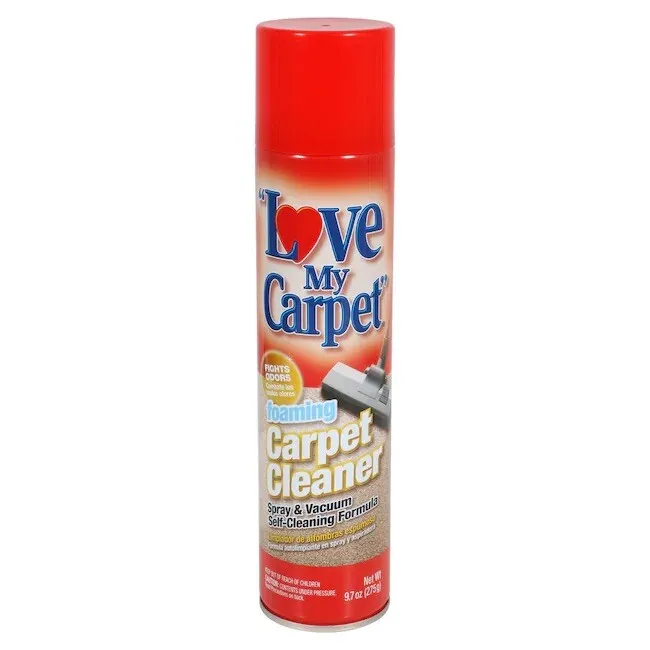 Love My Carpet Cleaner & Deodorizer Spray Let Dry Vacuum it 9 oz 275 g