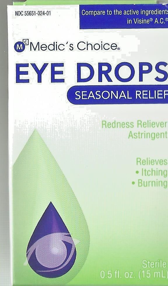 Medic's choice -  Eye Drops seasonal relief 