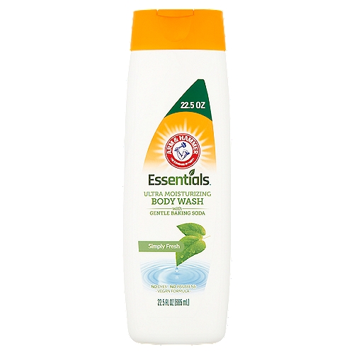 Arm & Hammer Essentials Simply Fresh Ultra Moisturizing Body Wash, 22.5 fl oz