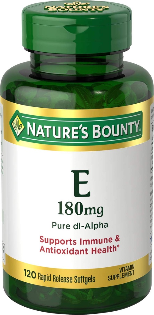 Nature's Bounty - E 180mg Pure dI-Alpha Softgels, 120 Count