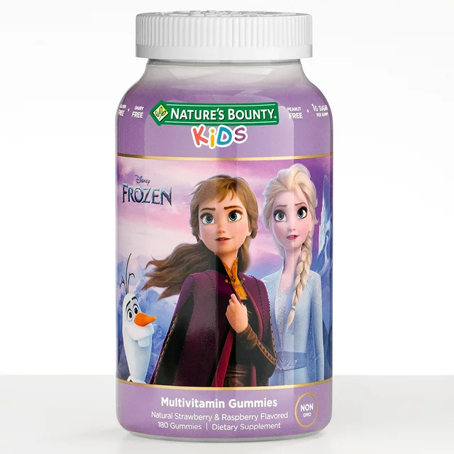 [SR] Nature's Bounty - KIDS Multivitamin Gummies strawberry & raspberry flavored, 180 count 