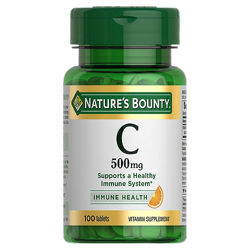 Nature's Bounty - Vitamin C, Supports Immune Health, 500mg, 100 Tablets