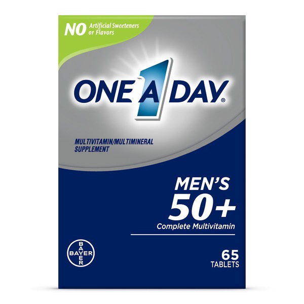 ONE A DAY Men's 50+ complete multivitamin 65 tablets