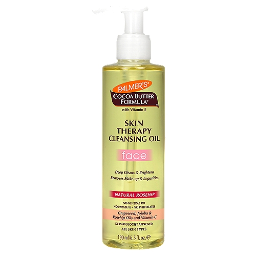 Palmer's Cocoa Butter Formula Face Skin Therapy Cleansing Oil with Vitamin E, 6.5 fl oz 190ml