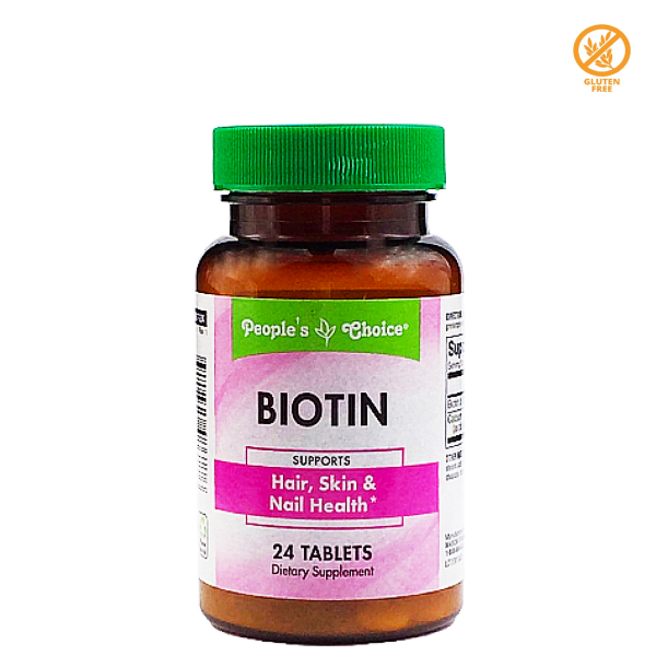 People's Choice - Biotin, Healthy Hair, Skin & Nails , 24Tablets