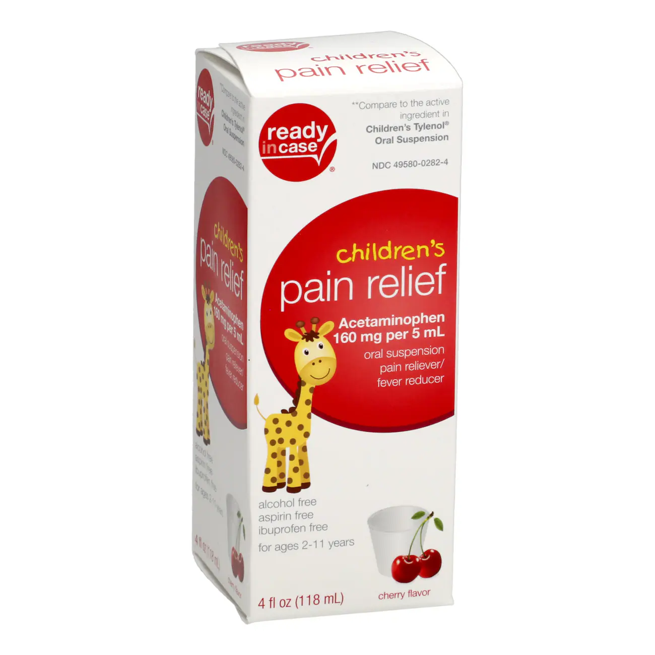 Ready in Case Children's Cherry Flavor Acetaminophen, 4-oz.