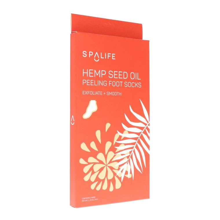 SPA Life - Hemp Seed Oil Peeling Foot Socks - 2 Pack
