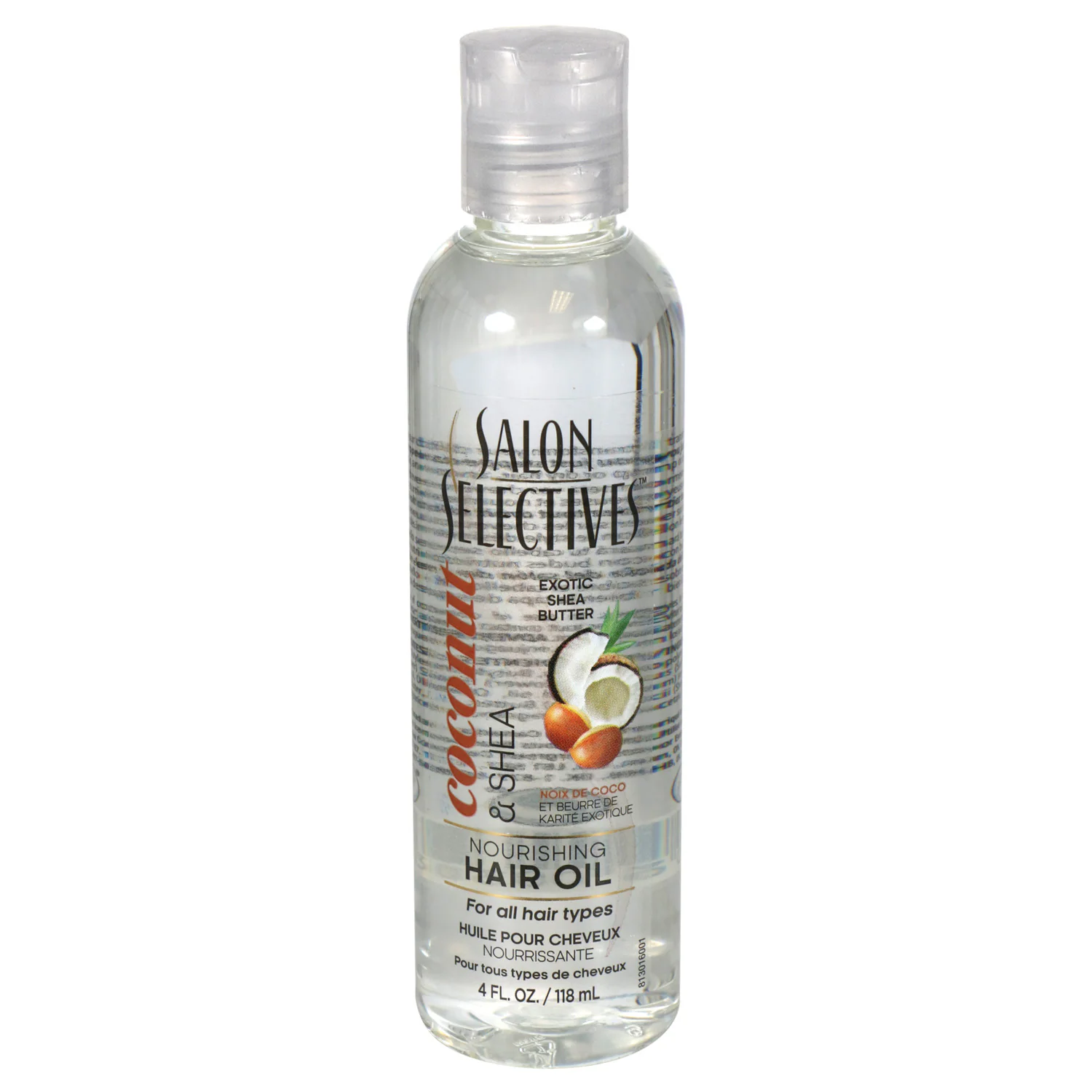 Salon Selectives Hair Oil with Coconut Shea Butter, 4 oz. Bottles